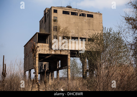 Derelitti Poldi Steel Works fabbrica a Kladno in Repubblica Ceca Foto Stock