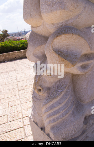 Statua di fede presso il Parco Abrasha, Jaffa, Israele. Foto Stock