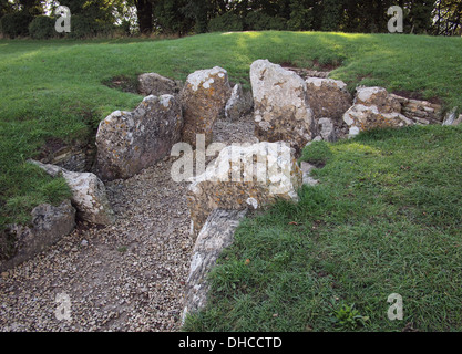 Nympsfield Long Barrow Foto Stock