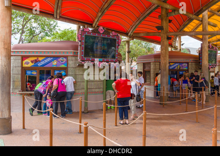 Cabine di biglietteria presso le Isole di avventura, Universal Orlando Resort Orlando, Florida centrale, STATI UNITI D'AMERICA Foto Stock