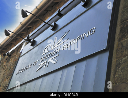 Esterno del Museo della British Surfing Braunton, North Devon Foto Stock