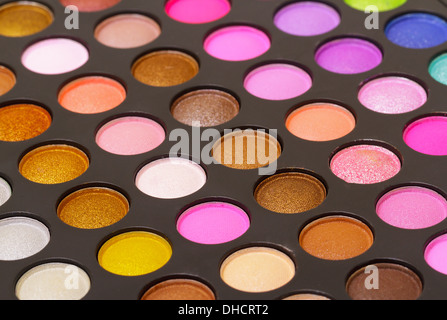 Set di eyeshadows multicolore Foto Stock