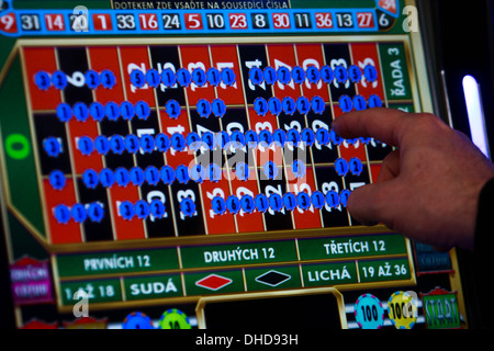 Slot machine, videogame, Repubblica Ceca Foto Stock