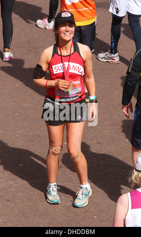 Susanna Reid il 2012 Virgin London Marathon di Londra - Inghilterra - 22.04.12 Foto Stock