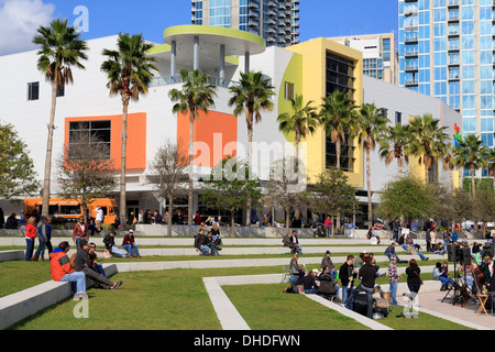 Glazer il museo dei bambini e il Curtis Hixon Waterfront Park, Tampa, Florida, Stati Uniti d'America, America del Nord Foto Stock