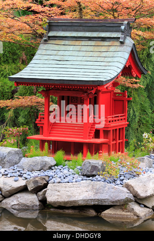 Giardino giapponese in Point Defiance Park, Tacoma, nello Stato di Washington, Stati Uniti d'America, America del Nord Foto Stock