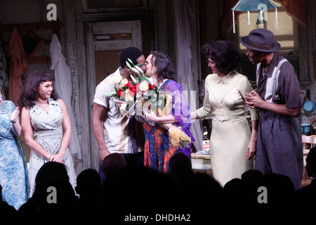 Daphne Rubin-Vega Blair Underwood Emily Mann Nicole Ari Parker e legno Harris Broadway apertura notturna di " Un tram chiamato Foto Stock