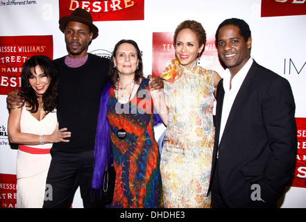 Daphne legno Rubin-Vega Harris Emily Mann Nicole Ari Parker e Blair Underwood Broadway apertura notturna afterparty per 'un Foto Stock