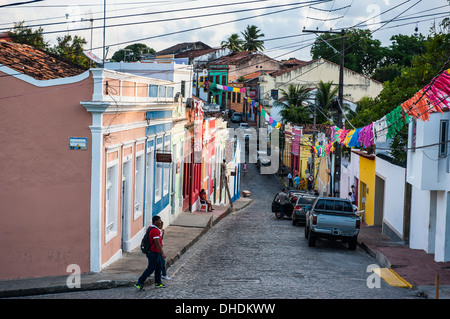 Il centro storico della città di Olinda, Sito Patrimonio Mondiale dell'UNESCO, Pernambuco, Brasile Foto Stock