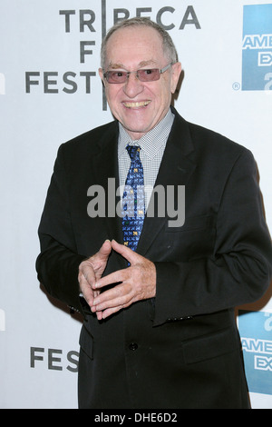 Alan Dershowitz , 2012 Tribeca Film Festival - "Knife Fight' premiere - Arrivi New York City, Stati Uniti d'America - 25.04.12 Foto Stock