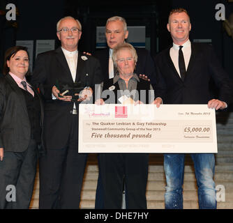 Londra, Regno Unito. 7 Nov 2013. Quaker, gruppo comunitario Award dell'anno Credito: Vedere Li/Alamy Live News Foto Stock