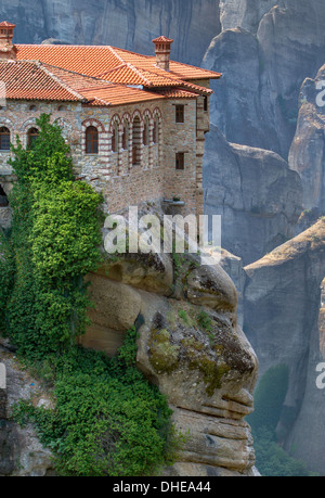 Varlaam Monastero di Meteora, regione di Trikala, Grecia Foto Stock