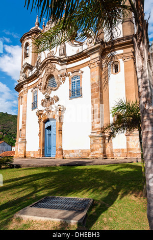 Nossa Senhora do Carmo Chiesa, Ouro Preto, Sito Patrimonio Mondiale dell'UNESCO, Minas Gerais, Brasile Foto Stock