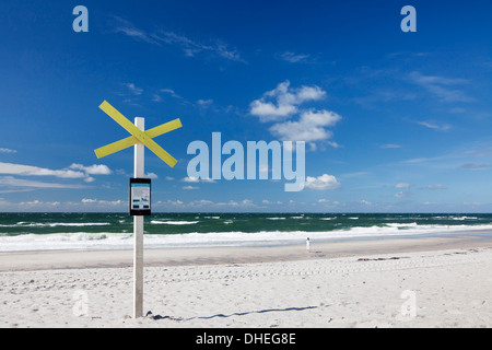 Spiaggia di Kampen, Sylt, Nord Isole Frisone, Nordfriesland, Schleswig Holstein, Germania, Europa Foto Stock