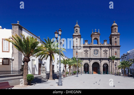 Santa Ana cattedrale, Vegueta Città Vecchia, Patrimonio Mondiale UNESCO Sie, Las Palmas di Gran Canaria Isole Canarie Spagna Foto Stock