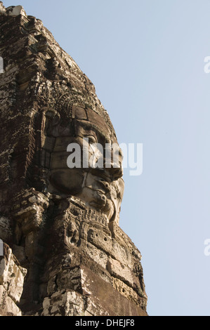 Tempio Bayon, alla fine del XII secolo, buddista, Angkor Thom, Siem Reap, Cambogia Foto Stock