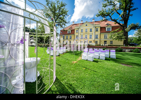 Cerimonia di matrimonio all'aperto Foto Stock