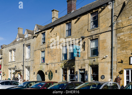 Il White Hart Hotel, bar e ristorante in Cotswold città di sedili Stow-su-il-Wold Foto Stock