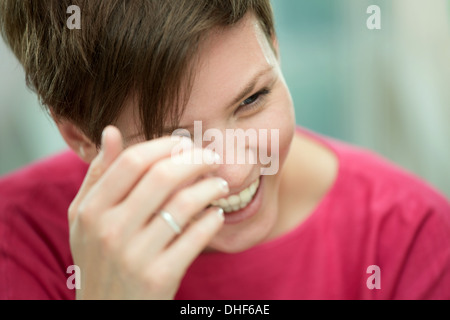 Ritratto di giovane donna Foto Stock