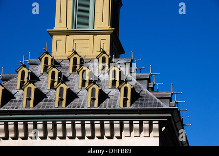 La voliera ex edificio che ospitava i piccioni per lo sport e il cibo al storico Castello Dundurn in Hamilton Ontario Canada Foto Stock