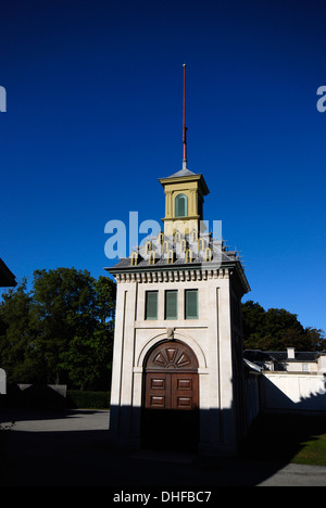 La voliera ex edificio che ospitava i piccioni per lo sport e il cibo al storico Castello Dundurn in Hamilton Ontario Canada Foto Stock