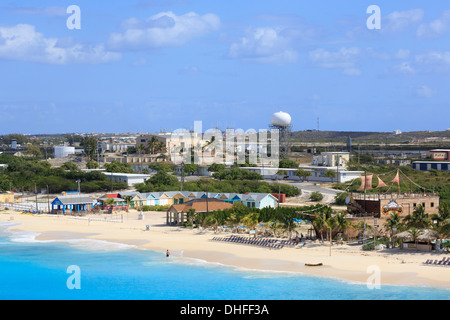 La spiaggia del governatore,Grand Turk,Turks & Caicos,dei Caraibi Foto Stock