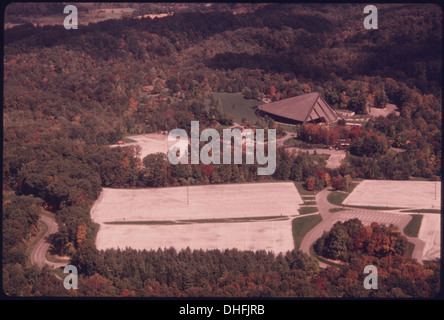 Vista aerea del Centro Musicale di Blossom, Estate Home di Cleveland, Ohio, Symphony. È situato vicino a. 056 Foto Stock