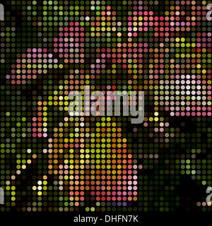 Vettore bellissimo mosaico geometrico dello sfondo. Elemento di design. Foto Stock