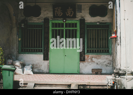 Una vecchia bottega nel patrimonio mondiale di UNESCO sito Penang Foto Stock