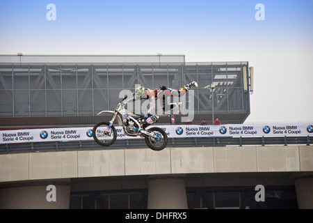 Eicma 2013, Fiera di Rho, Italia, Esposizione Internazionale del motociclo, Freestyle Foto Stock