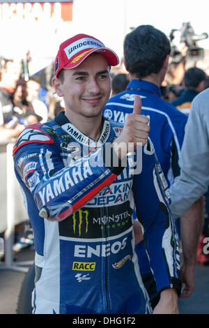 Ricardo Tormo di Cheste, Valencia, Spagna, GP Generali de Comunitat Valenciana MotoGP. Undicesimo Sep, 2013. in azione durante la sessione di qualifiche MotoGP temporizzato nel Gran Premio MotoGP Generali de Comunitat Valenciana dal circuito de Ricardo Tormo. Credito: Azione Sport Plus/Alamy Live News Foto Stock