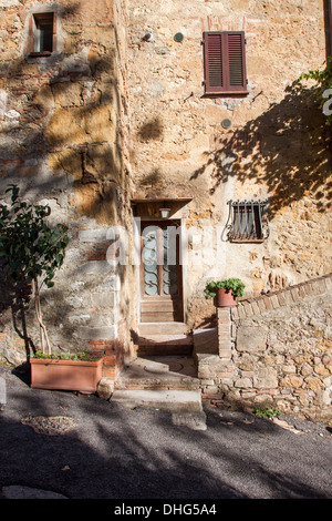 Vecchia porta elegante di Toscana Italia Foto Stock