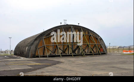 Ex usaf base usata per filmsets ed essendo ristrutturato foto da Brian Jordan/Alamy Live News Foto Stock