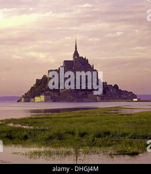 Mont Saint Michel, in Normandia, Francia. Foto Stock