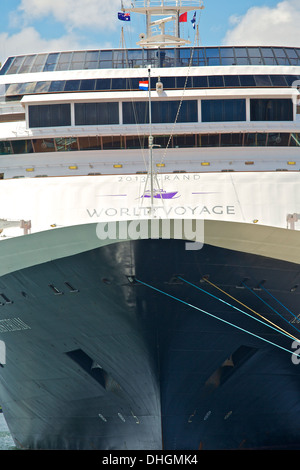 MS Amsterdam ormeggiata nel Porto Darling, Sydney Australia. Foto Stock