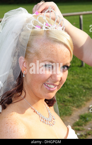 Ritratto di sposa bella Foto Stock