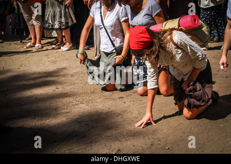 I cristiani ortodossi pellegrinaggi al Sacro Monte di Grabarka in Polonia Foto Stock