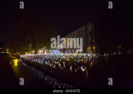 Glow Light Festival Eindhoven 2013 Foto Stock