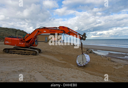 Hemsby spiaggia sulla costa orientale di Norfolk Foto Stock