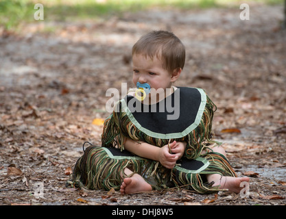 Nativo americano al Festival stato Oleno Park in North Florida. Foto Stock