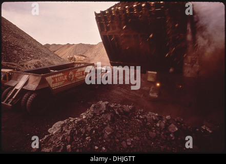 Striscia di operazioni di data mining presso la miniera di Navajo degli Utah costruzione e la compagnia mineraria. I Navajo i miei servizi l. 135 Foto Stock