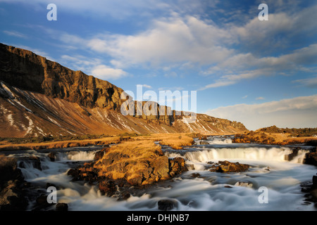 Vista sul Fossálar. Foto Stock