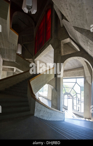 La scala del Goetheanum, architetto Rudolf Steiner, centro mondiale per il movimento antroposofica, Dornach, Kanton Solothurn Foto Stock