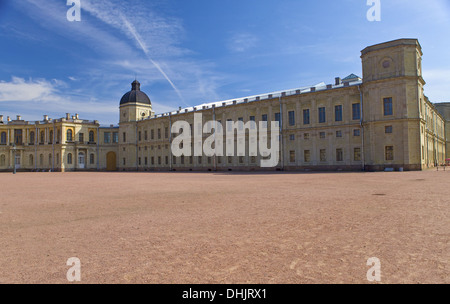 La Russia,Gatchina, parade-terra prima palace Foto Stock