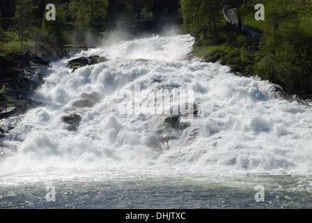 In Hellesyltfossen Hellesylt Foto Stock