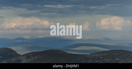 Vista da Elgahogna, Femundsmarka NP, Norvegia Foto Stock