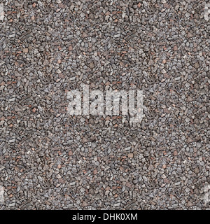 Grigio ghiaia industriale senza soluzione di continuità la foto di sfondo texture Foto Stock