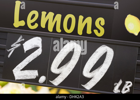 Supermercato segno Foto Stock