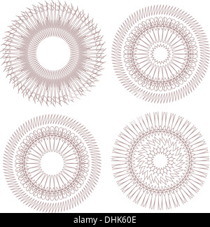 Arabescato elementi di diploma o di un certificato Foto Stock