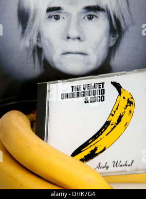 Velvet Underground album di debutto con illustrazioni di Andy Warhol Foto Stock